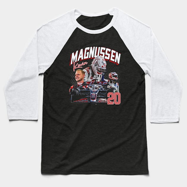 Kevin Magnussen Vintage Baseball T-Shirt by lavonneroberson